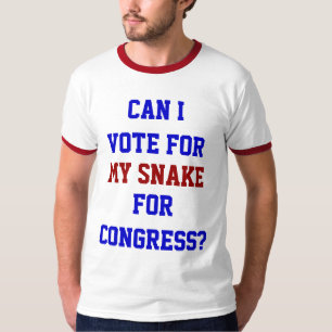 Stimme Für Meine Schlange Kongress Lustig Politisc T-Shirt