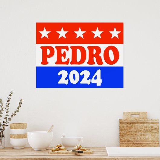 Stimme für Pedro Amerikas klassische, lustige poli Poster (Küche)