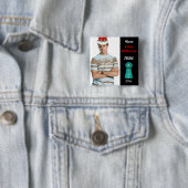 Stimme für Prom King (Aqua) Button (Beispiel)