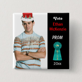 Stimme für Prom King (Aqua) Button