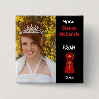 Stimme für Prom Queen (rot) Button