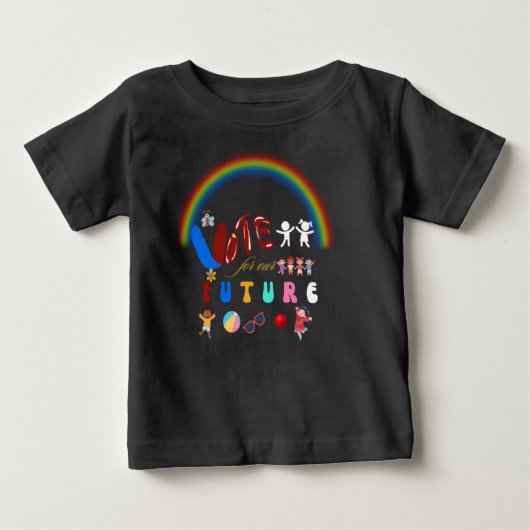Stimme für unsere künftigen Kinder Baby T-shirt (Vorderseite)