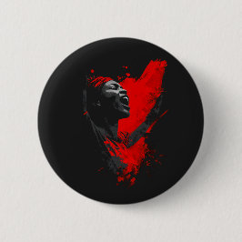 Stimme in Rot Button