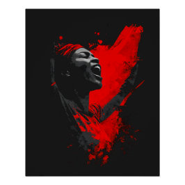 Stimme in Rot Poster