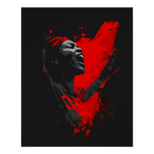 Stimme in Rot Poster