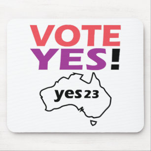 Stimme Ja Für Die Stimme Der Indigenen Australier  Mousepad
