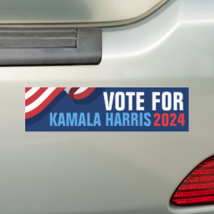 Stimme Kamala Harris für Präsident 2024 Blue Autoaufkleber