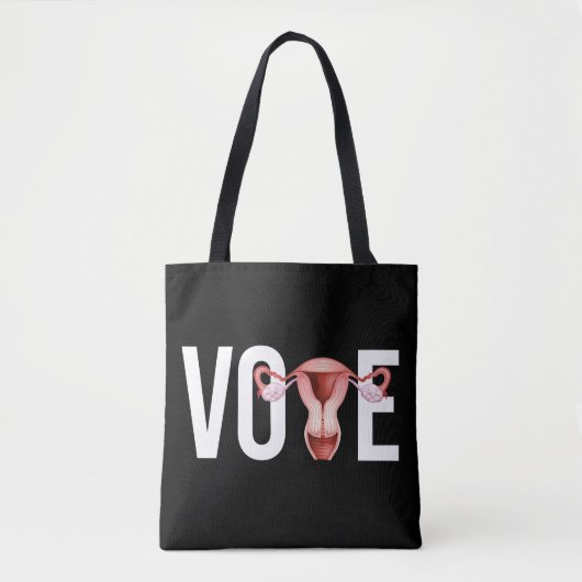 Stimme mit deiner Gebärmutter Tasche (Vorderseite)