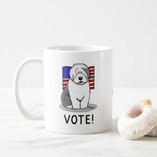 Stimme! Old English Sheepdog Grau 1 Niedliche poli Kaffeetasse