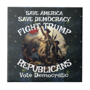 Stimme Politisch Patriotisch Trump Republikanische Fliese