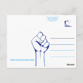 Stimme Postkarte (Rückseite)