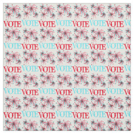 STIMME Red Blue USA Patriotic Wahl Tag Feuerwerk Stoff