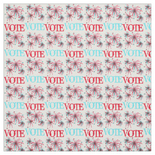 STIMME Red Blue USA Patriotic Wahl Tag Feuerwerk Stoff