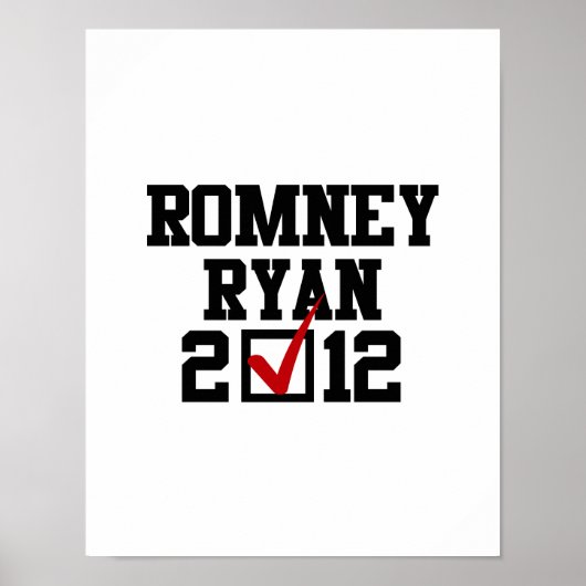 STIMME ROMNEY RYAN 2012 POSTER (Vorne)