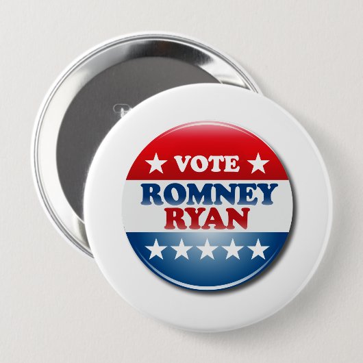 STIMME ROMNEY RYAN VP ROUND.pnng Button (Vorne & Hinten)