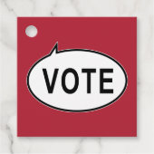 STIMME - rot Geschenkanhänger (Vorderseite)