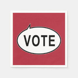 STIMME - rot Serviette