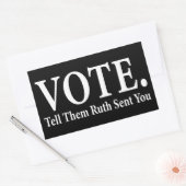 STIMME, sagen Sie ihnen Ruth, Sie, Ruth Bader Gins Rechteckiger Aufkleber (Umschlag)