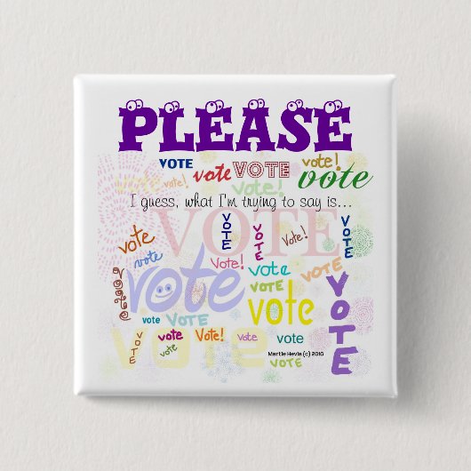 Stimme! Schaltfläche (Anpassen) Button (Vorderseite)