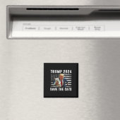 Stimme Trump 2025 Lustig Katzen Retten Magnet (In Situ (Geschirrspüler))