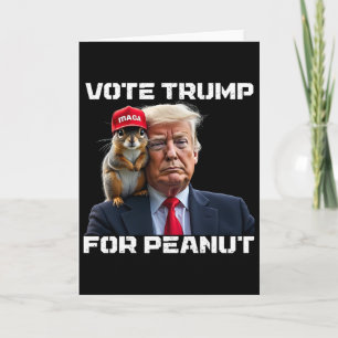 Stimme Trump für Peanut das Eichhörnchen 2 Karte