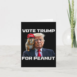 Stimme Trump Für Peanut Das Eichhörnchen  Karte