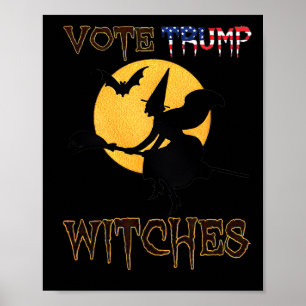Stimme Trump Hexen Halloween Poster