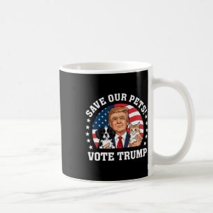Stimme Trump Rette Unsere Haustiere Katzen Hunde 2 Kaffeetasse