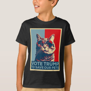 Stimme Trump, um unsere Haustiere 2025 zu retten T-Shirt