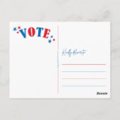 Stimme wie eine Lady Postkarte (Rückseite)