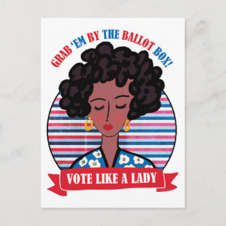 Stimme wie eine Lady Postkarte