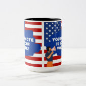Stimme Zweifarbige Tasse (Mittel)