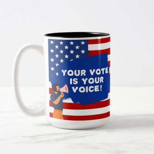 Stimme Zweifarbige Tasse (Links)