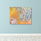 Stimmen Angst Canvas Print Leinwanddruck (Insitu (Holzboden))