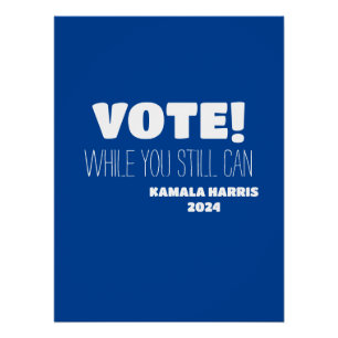 STIMMEN! Bis Kamala Harris 2024 Poster