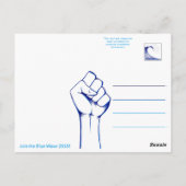 STIMMEN! - Blaue Welle 2020 Postkarte (Rückseite)