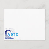 STIMMEN! - Blaue Welle 2020 Postkarte (Vorderseite)