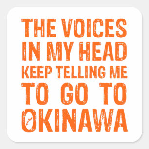 Stimmen der Aufkleber von Okinawa