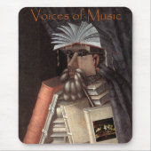 Stimmen der Musik-Bibliothekar-Tasse Mousepad (Vorne)