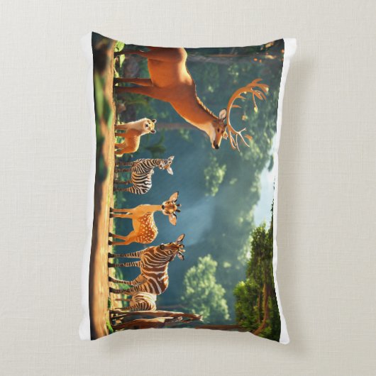 Stimmen der Wildnis Dekokissen (Rückseite(Vertikal))