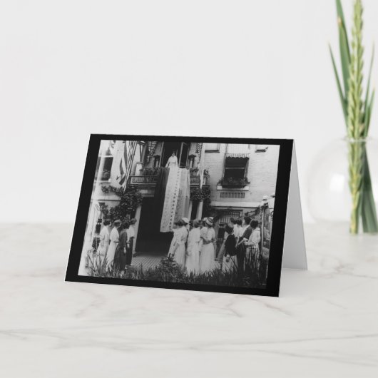 Stimmen für Frauen Alice Paul Victory Flag Karte (Vorderseite)