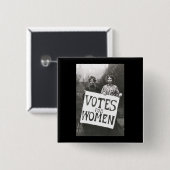 Stimmen für Frauen Button (Vorne & Hinten)