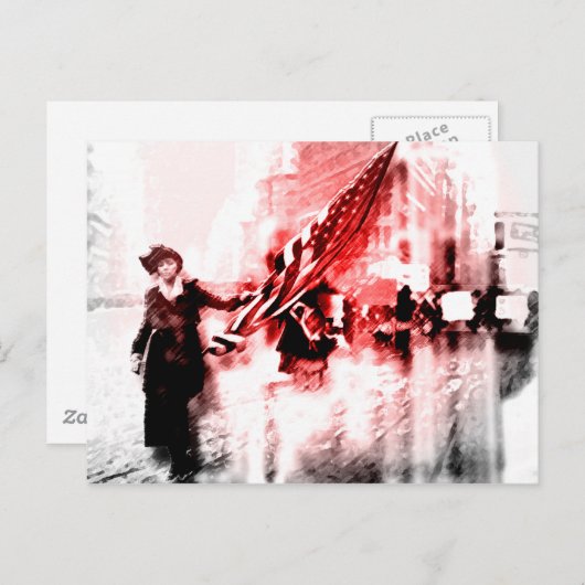 Stimmen für sie postkarte (Vorne/Hinten)