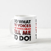 Stimmen in der lustigen Schlummermanschette meiner Kaffeetasse (Vorderseite Links)