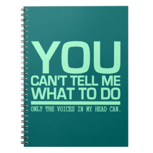 STIMMEN IN MEINEM KOPF-Notebook Notizblock