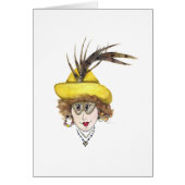 Stimmen in meiner Head Funny Lady Card (Vorne)