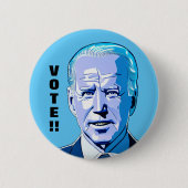 STIMMEN! Joe Biden Artwork 1 Benutzerdefinierter T Button (Vorderseite)