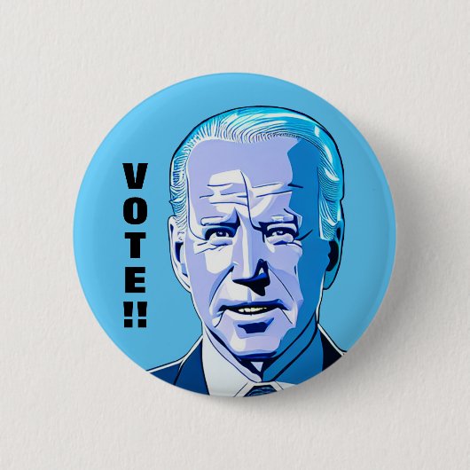 STIMMEN! Joe Biden Artwork 1 Benutzerdefinierter T Button (Vorderseite)
