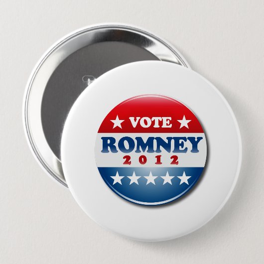 STIMMEN MITT ROMNEY BUTTON ROUND.pnng (Vorne & Hinten)