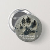 STIMMEN OBAMA 2012 BO GENEHMIGT! BUTTON (Vorne & Hinten)